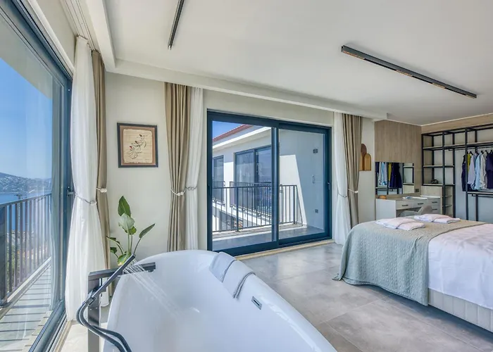 Alba One, Kas, Sea View 别墅 *